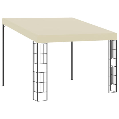 Gazebo a Parete 3x3 m Crema in Tessuto - homemem39