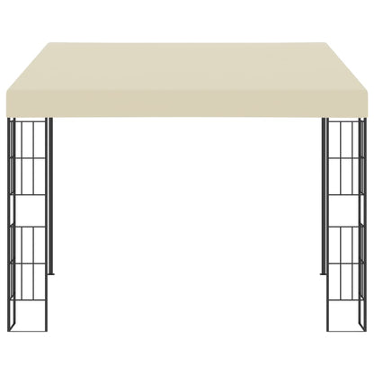 Gazebo a Parete 3x3 m Crema in Tessuto - homemem39