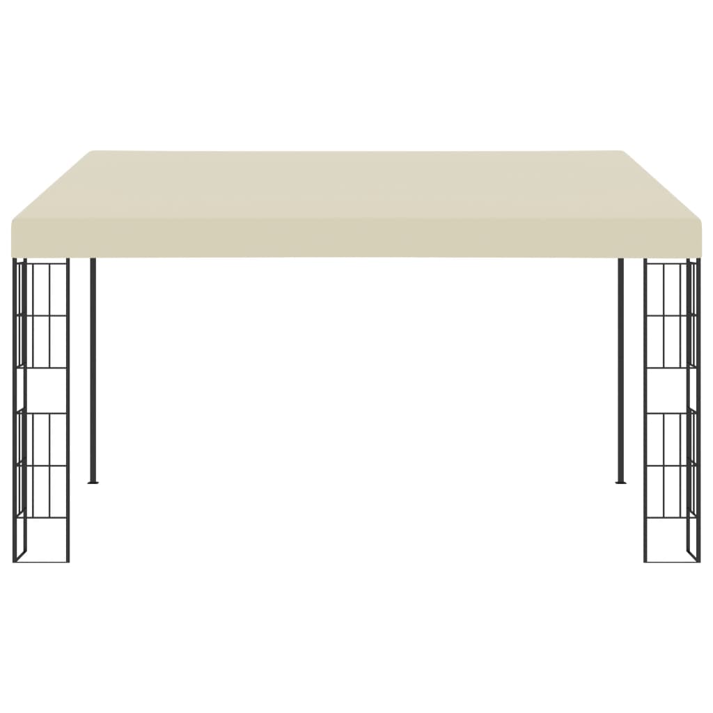 Gazebo a Parete 3x4 m Crema in Tessuto - homemem39