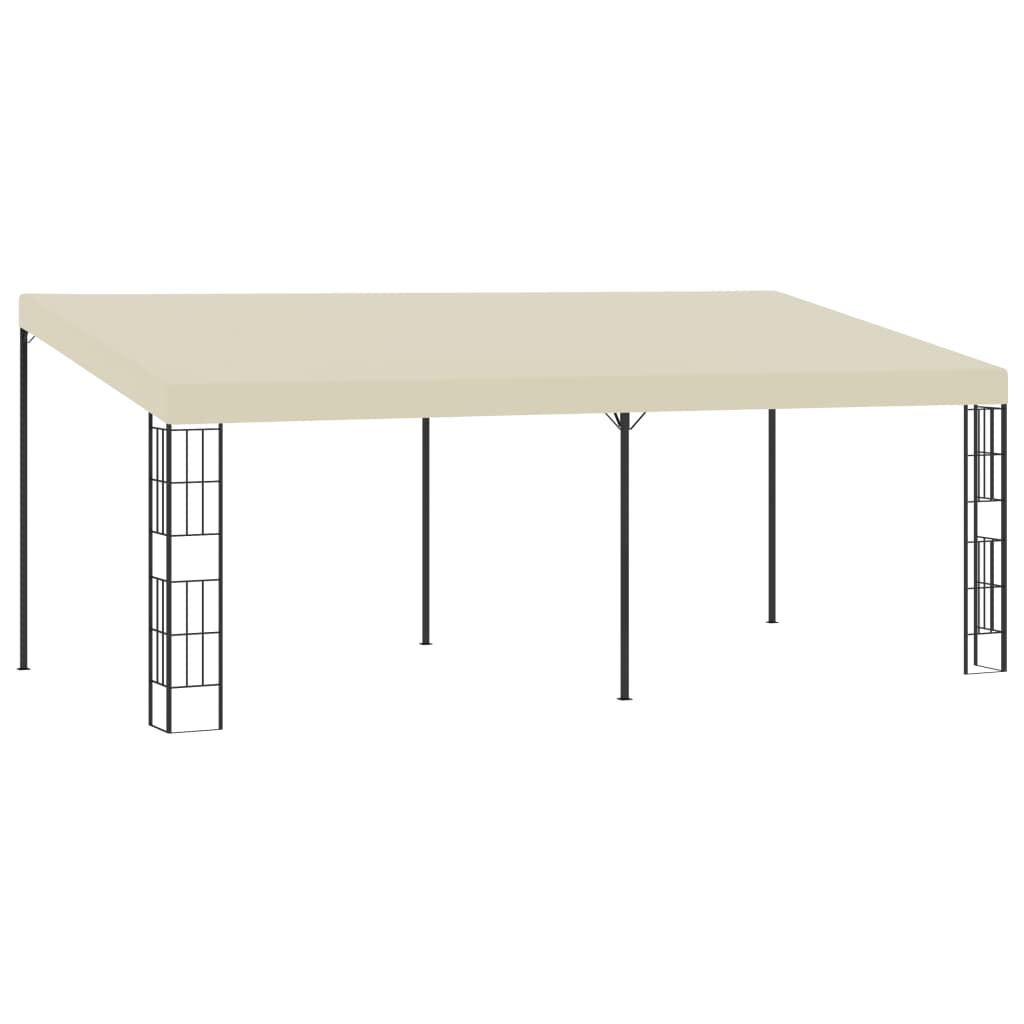 Gazebo a Parete 3x6 m Crema in Tessuto - homemem39