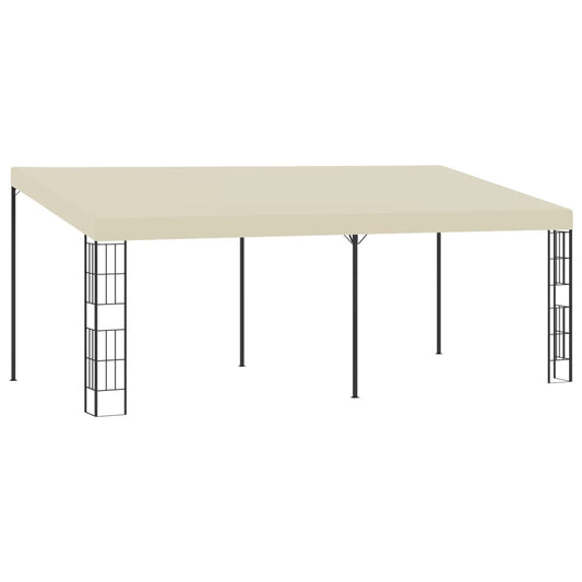 Gazebo a Parete 3x6 m Crema in Tessuto - homemem39