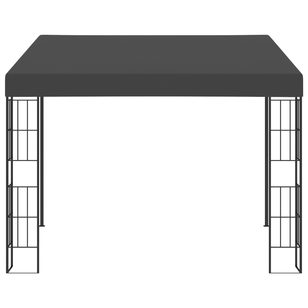 Gazebo a Parete 3x3 m Antracite in Tessuto - homemem39