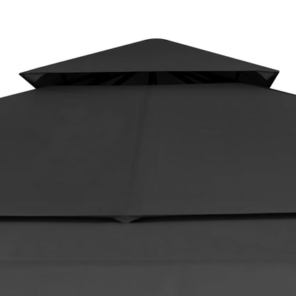 vidaXL Gazebo Tetto Doppio Estendibile 3x3x2,75 m Antracite 180 g/m² - homemem39