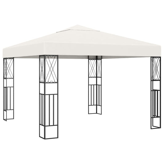 Gazebo 3x3 m Crema in Tessuto - homemem39