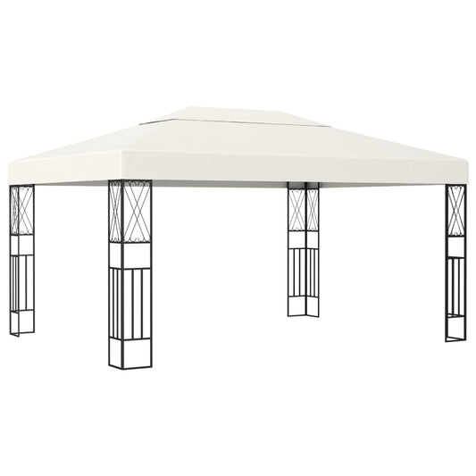 Gazebo 3x4 m Crema in Tessuto - homemem39