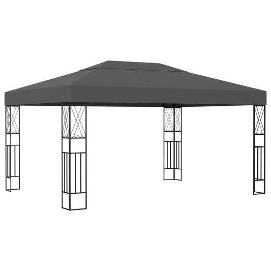 Gazebo 3x4 m Antracite in Tessuto - homemem39