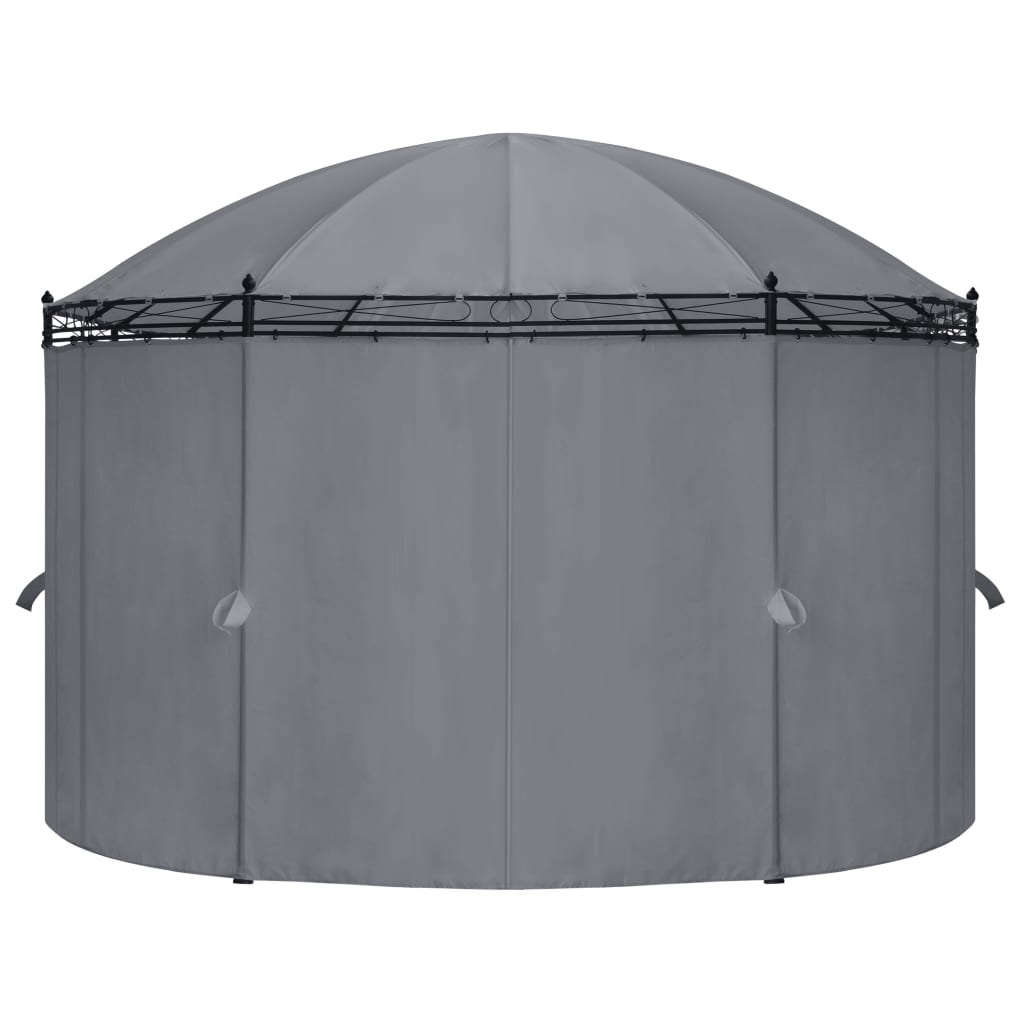 Gazebo con Tende 520x349x255 cm Antracite - homemem39