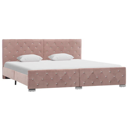 Giroletto Rosa in Velluto 180x200 cm - homemem39