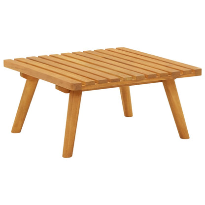 Sgabello da Giardino con Cuscino 60x60x29 cm in Massello Acacia - homemem39