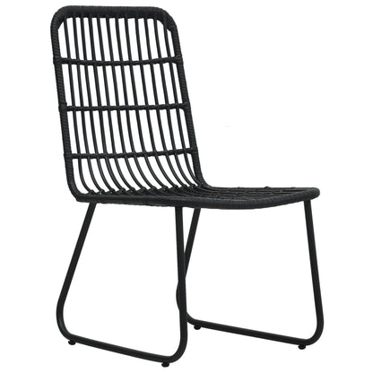 Set da Bistrot 3 pz in Polyrattan Nero - homemem39