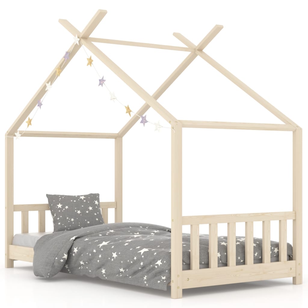 Giroletto per Bambini in Legno Massello di Pino 70x140 cm - homemem39