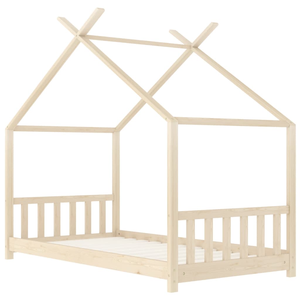 Giroletto per Bambini in Legno Massello di Pino 70x140 cm - homemem39