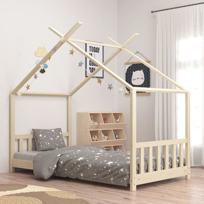 Giroletto per Bambini in Legno Massello di Pino 70x140 cm - homemem39