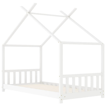 Giroletto per Bambini Bianco in Massello di Pino 70x140 cm - homemem39