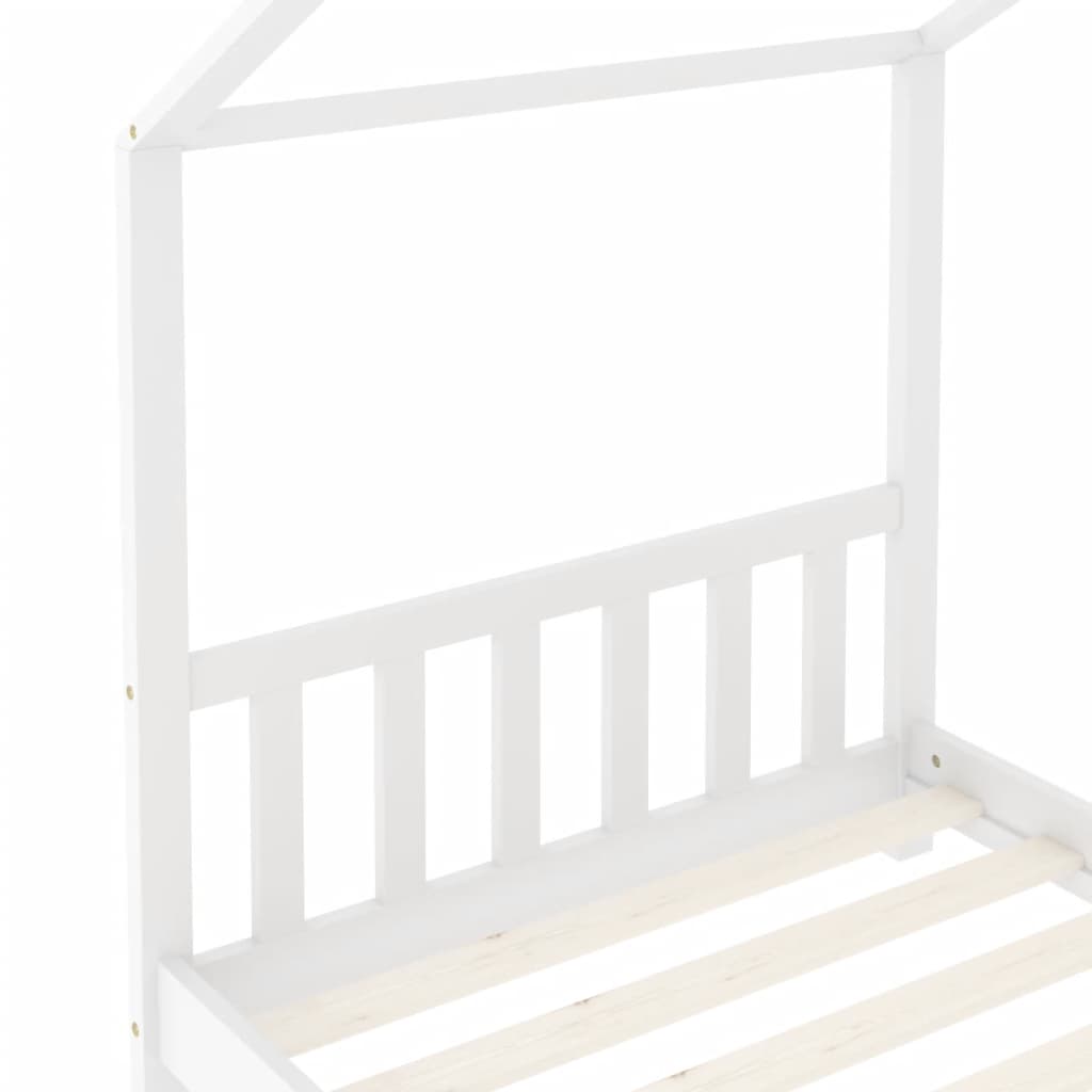 Giroletto per Bambini Bianco in Massello di Pino 70x140 cm - homemem39