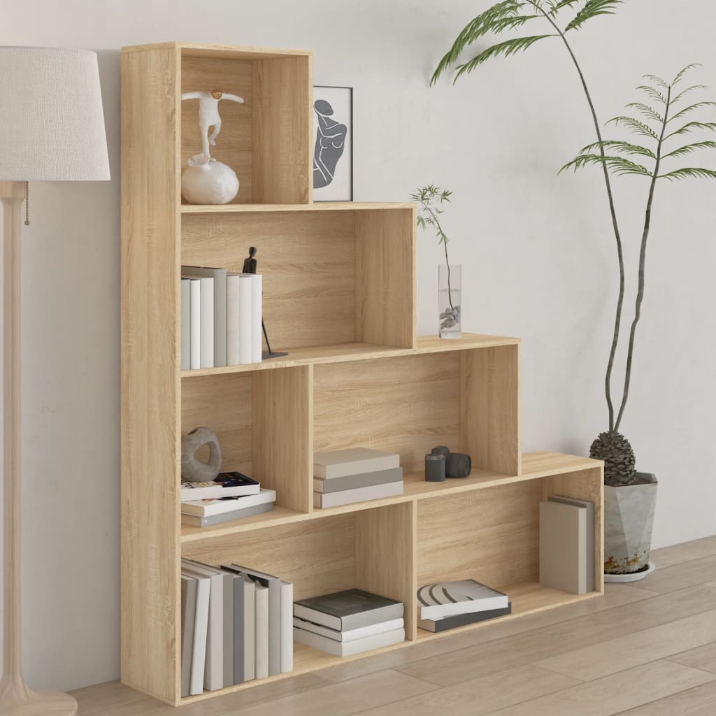 Libreria/Divisorio Rovere Sonoma 155x24x160cm Legno Multistrato - homemem39