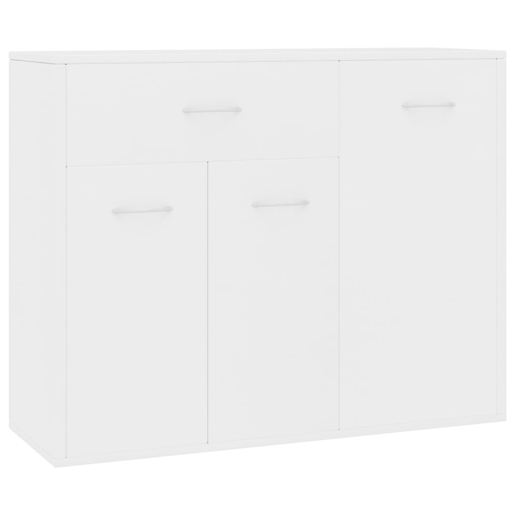 Credenza Bianca 88x30x70 cm in Legno Multistrato - homemem39