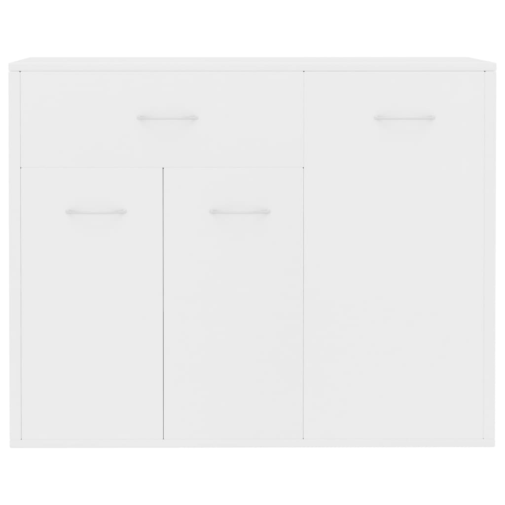 Credenza Bianca 88x30x70 cm in Legno Multistrato - homemem39