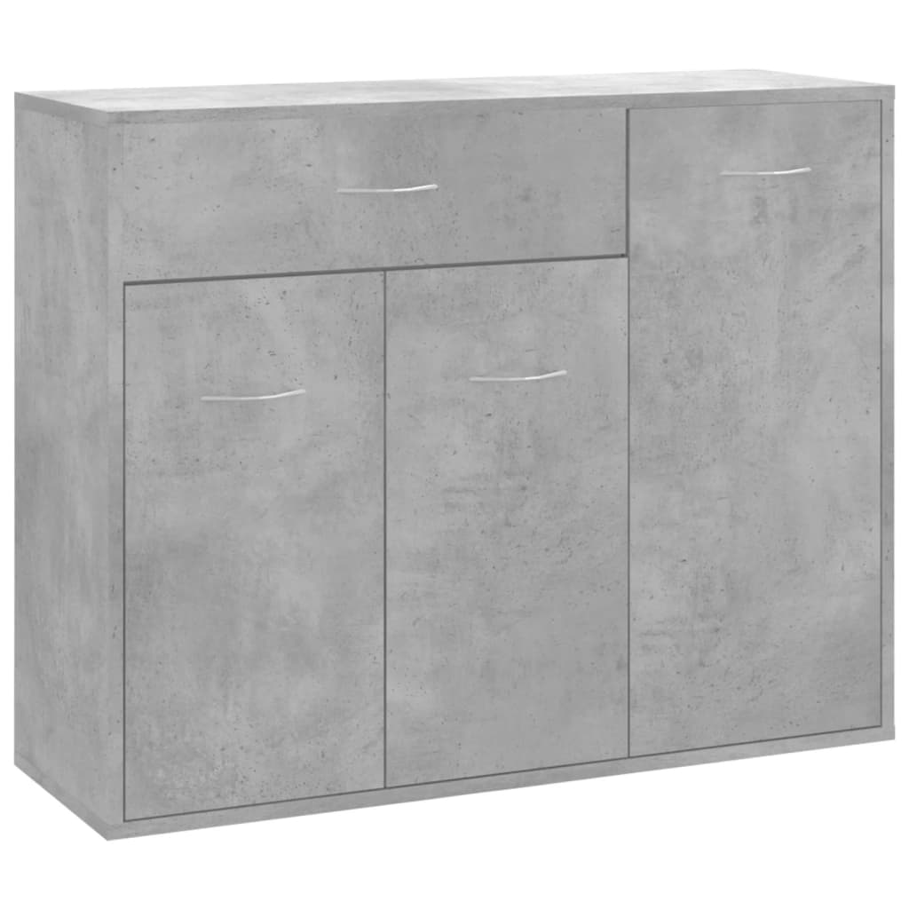 Credenza Grigio Cemento 88x30x70 cm in Truciolato - homemem39