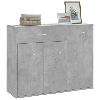 Credenza Grigio Cemento 88x30x70 cm in Truciolato - homemem39