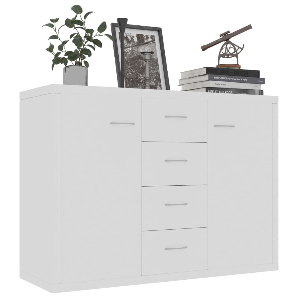 Credenza Bianca 88x30x65 cm in Truciolato - homemem39