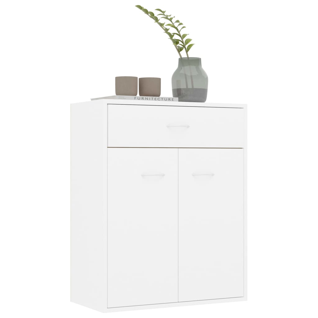 Credenza Bianca 60x30x75 cm in Truciolato - homemem39