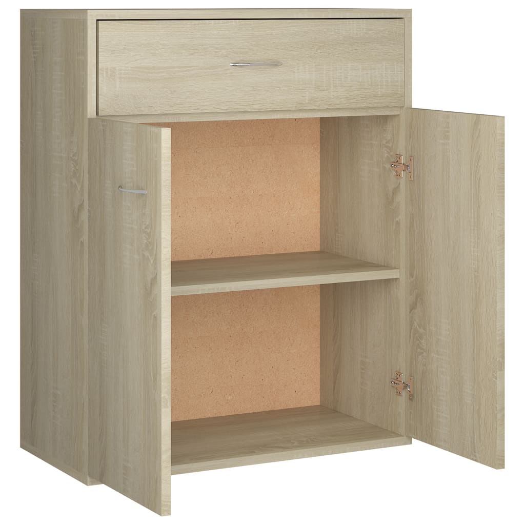 Credenza Rovere Sonoma 60x30x75 cm in Truciolato - homemem39