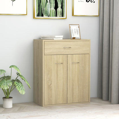 Credenza Rovere Sonoma 60x30x75 cm in Truciolato - homemem39