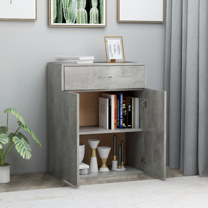 Credenza Grigio Cemento 60x30x75 cm in Truciolato - homemem39