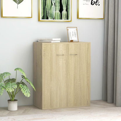 Credenza Rovere Sonoma 60x30x75 cm in Truciolato - homemem39