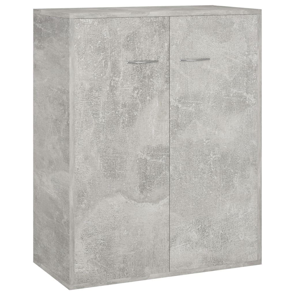 Credenza Grigio Cemento 60x30x75 cm in Legno Multistrato - homemem39