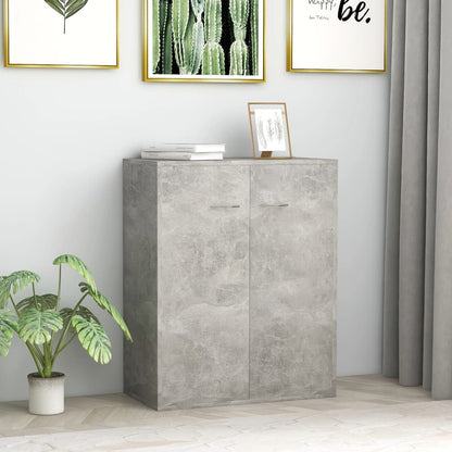 Credenza Grigio Cemento 60x30x75 cm in Legno Multistrato - homemem39