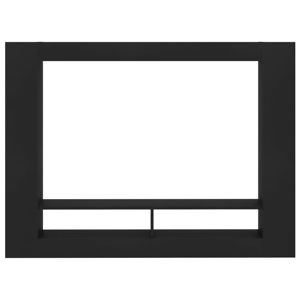 Mobile Porta TV Nero 152x22x113 cm in Legno Multistrato - homemem39