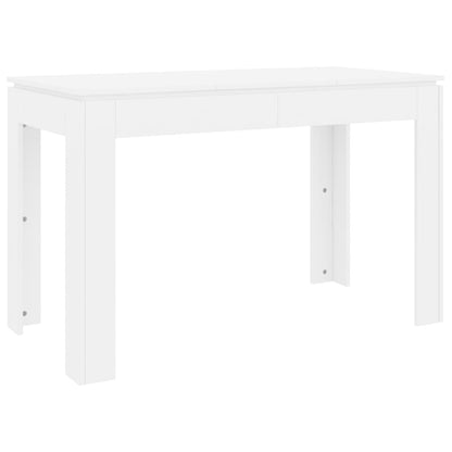 Tavolo da Pranzo Bianco 120x60x76 cm in Legno Multistrato - homemem39