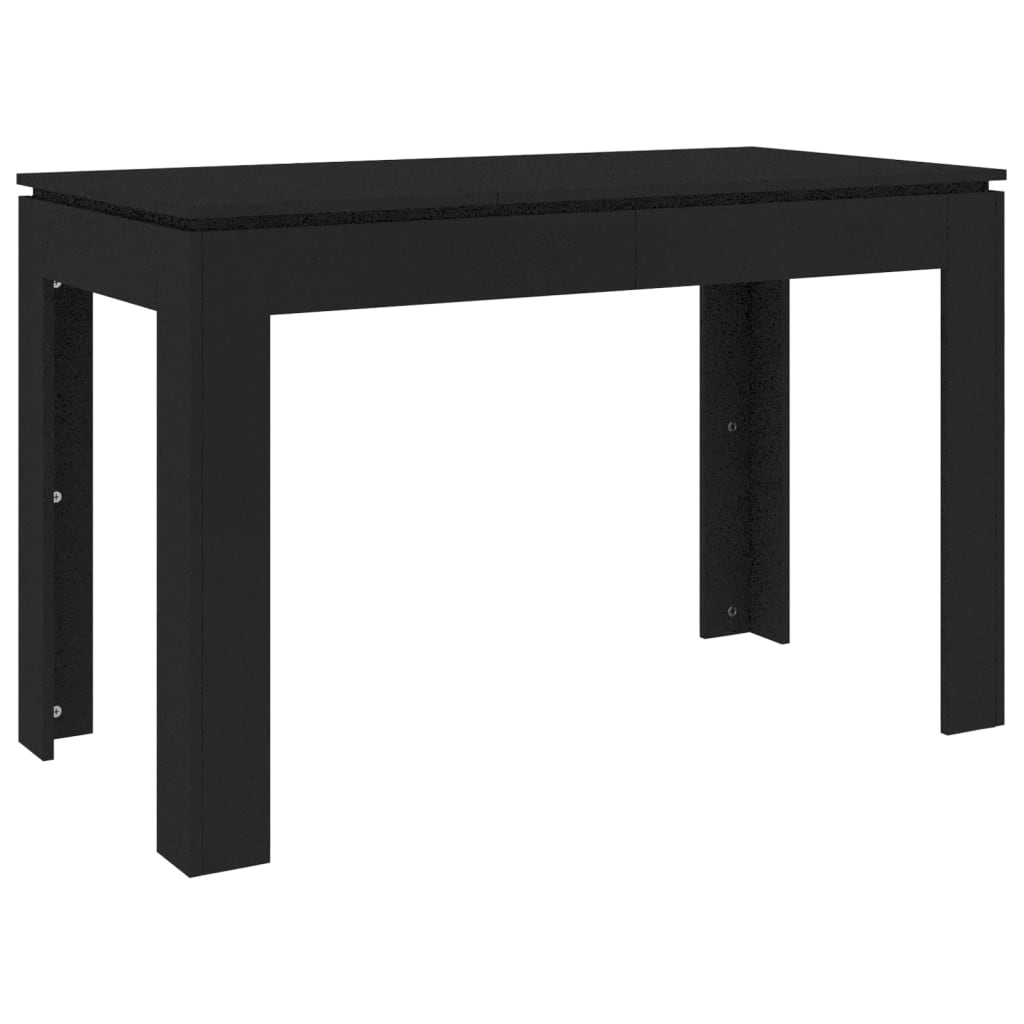 Tavolo da Pranzo Nero 120x60x76 cm in Legno Multistrato - homemem39