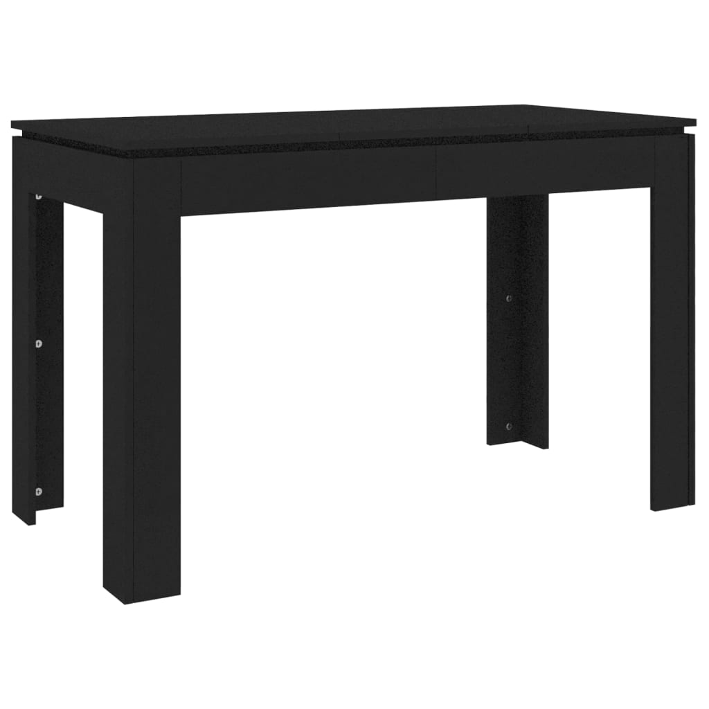 Tavolo da Pranzo Nero 120x60x76 cm in Legno Multistrato - homemem39