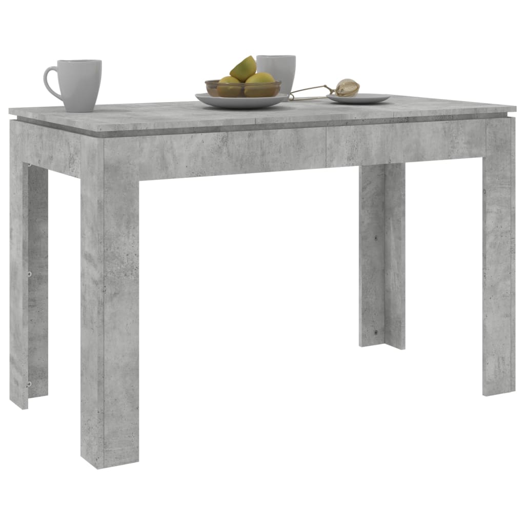 Tavolo da Pranzo Grigio Cemento 120x60x76 cm Legno Multistrato - homemem39