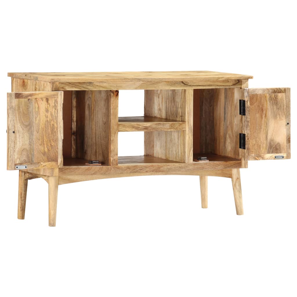 Credenza 100x35x60 cm in Legno Massello di Mango - homemem39