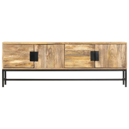 Mobile Porta TV 140x30x50 cm in Legno Massello di Mango - homemem39