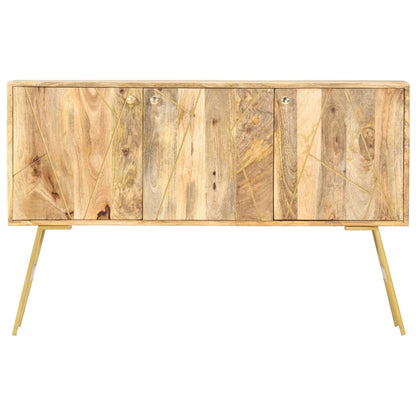 Credenza 118x30x75 cm in Legno Massello di Mango - homemem39