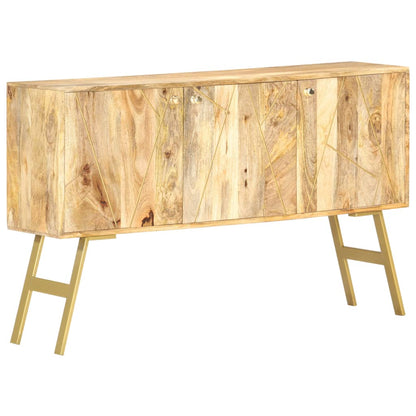 Credenza 118x30x75 cm in Legno Massello di Mango - homemem39