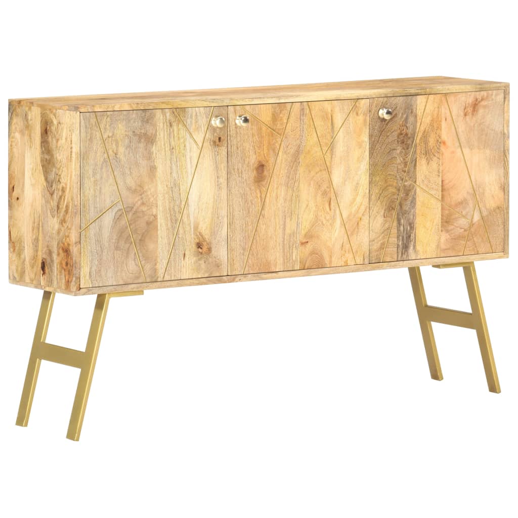 Credenza 118x30x75 cm in Legno Massello di Mango - homemem39