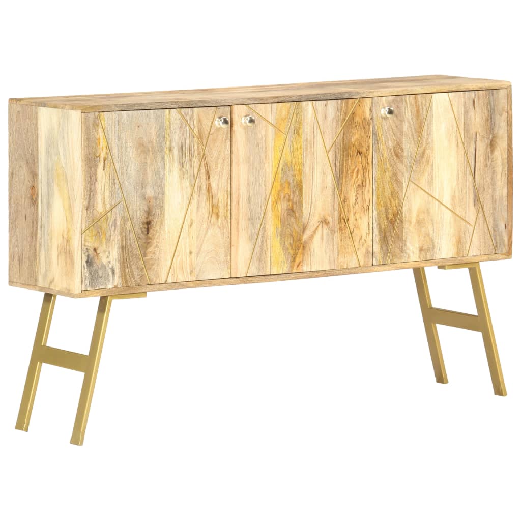 Credenza 118x30x75 cm in Legno Massello di Mango - homemem39