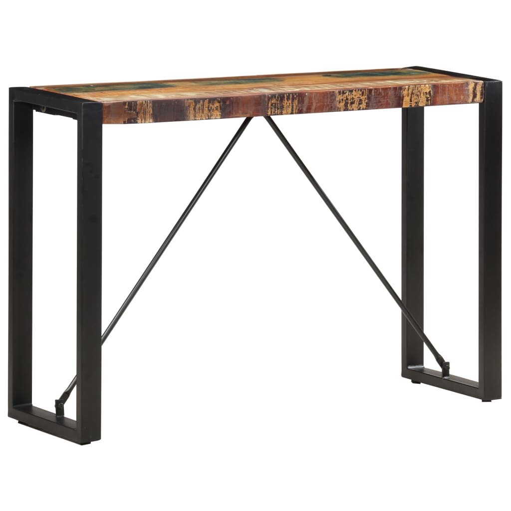 Tavolo Consolle 110x35x76 cm in Legno Massello di Recupero - homemem39