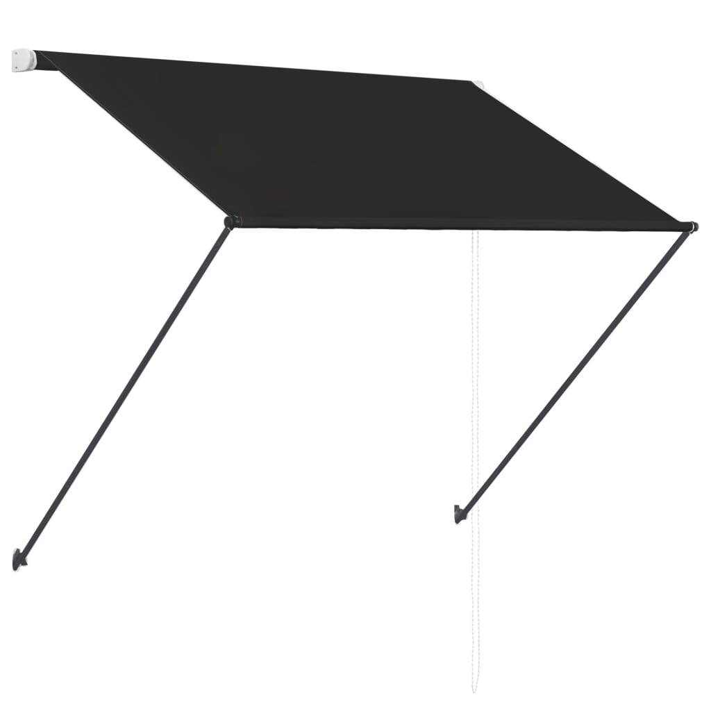 Tenda da Sole Retrattile con LED 200x150 cm Antracite - homemem39