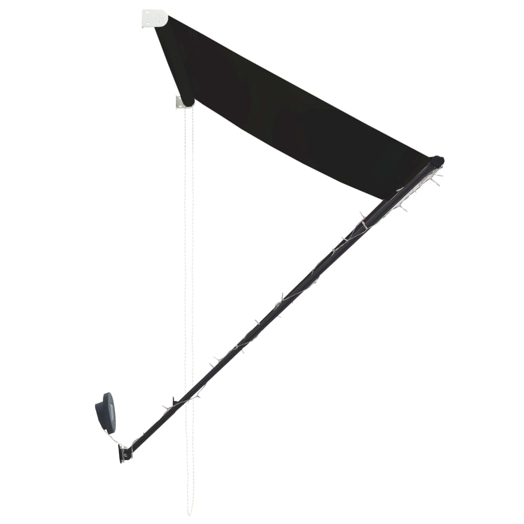 Tenda da Sole Retrattile con LED 200x150 cm Antracite - homemem39