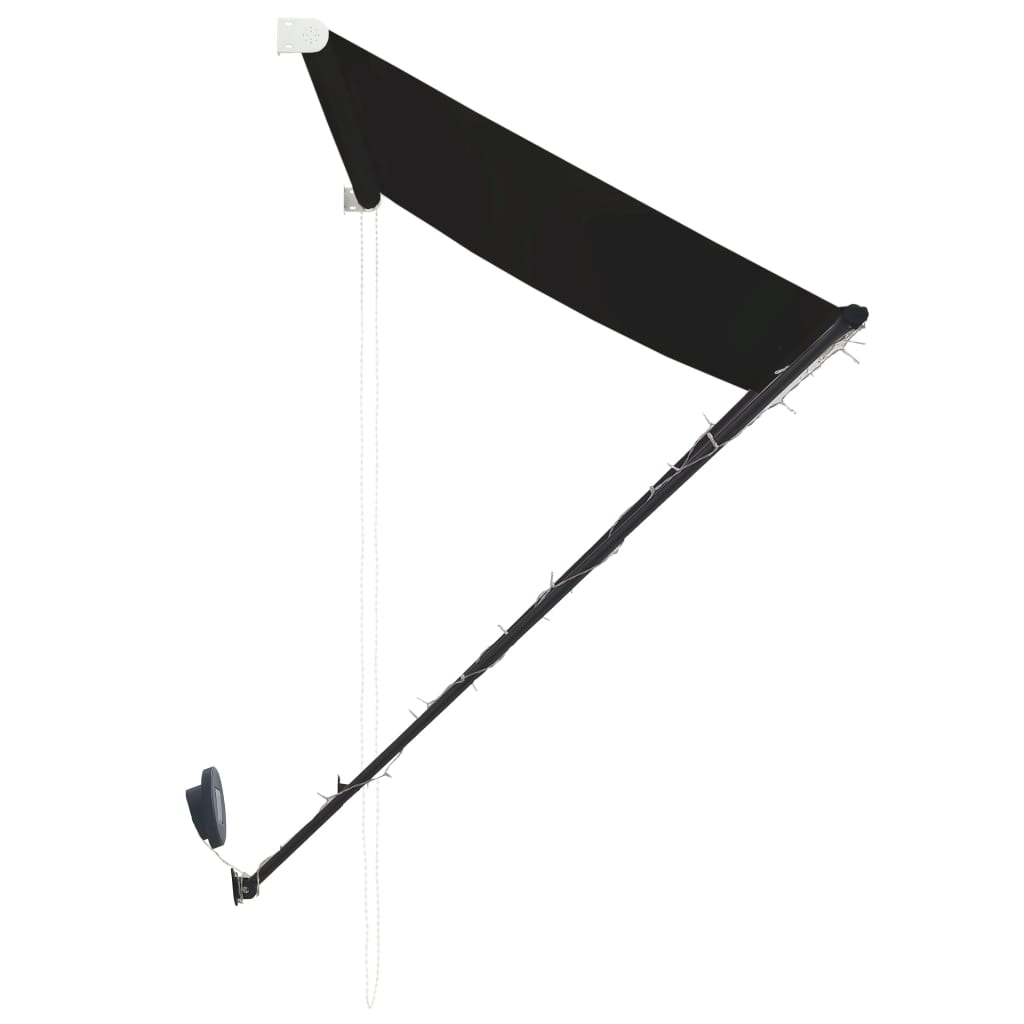 Tenda da Sole Retrattile con LED 300x150 cm Antracite - homemem39