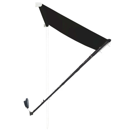 Tenda da Sole Retrattile con LED 350x150 cm Antracite - homemem39