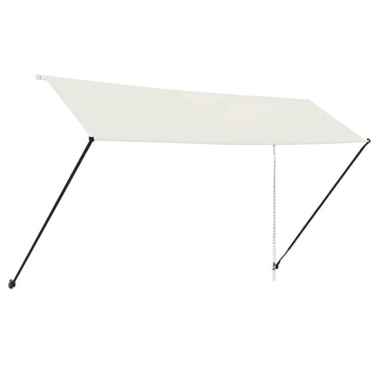 Tenda da Sole Retrattile con LED 400x150 cm Crema - homemem39