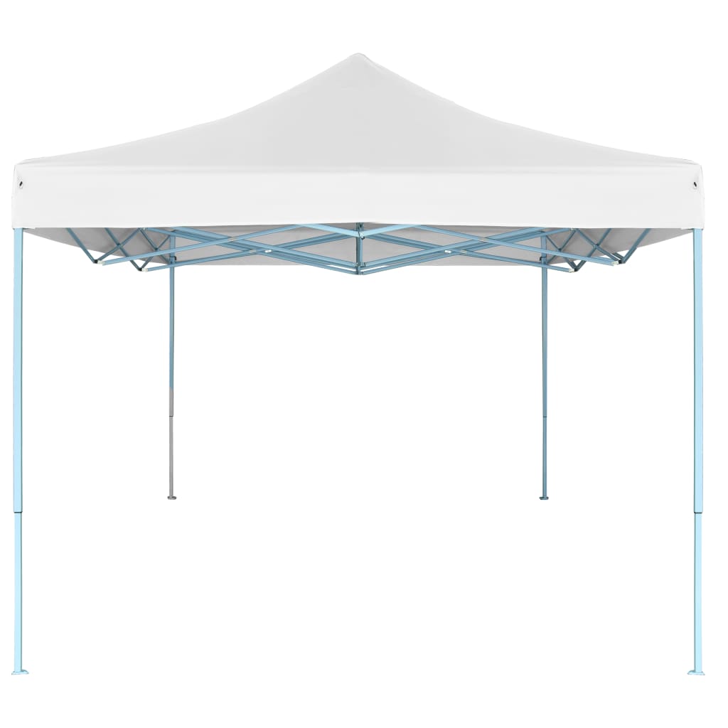 Gazebo Professionale Pieghevole 3x4m Acciaio Bianco - homemem39